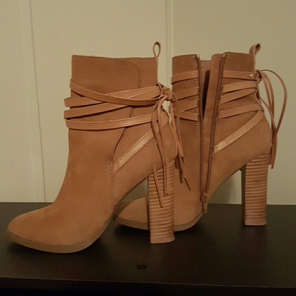 Steve Madden size 8.5 camel colored ankle boots - Picture 4 of 5